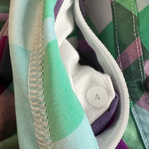 🎯Lululemon Tracker Skort Skirt Foxy Plaid Size 4 - Picture 10 of 12